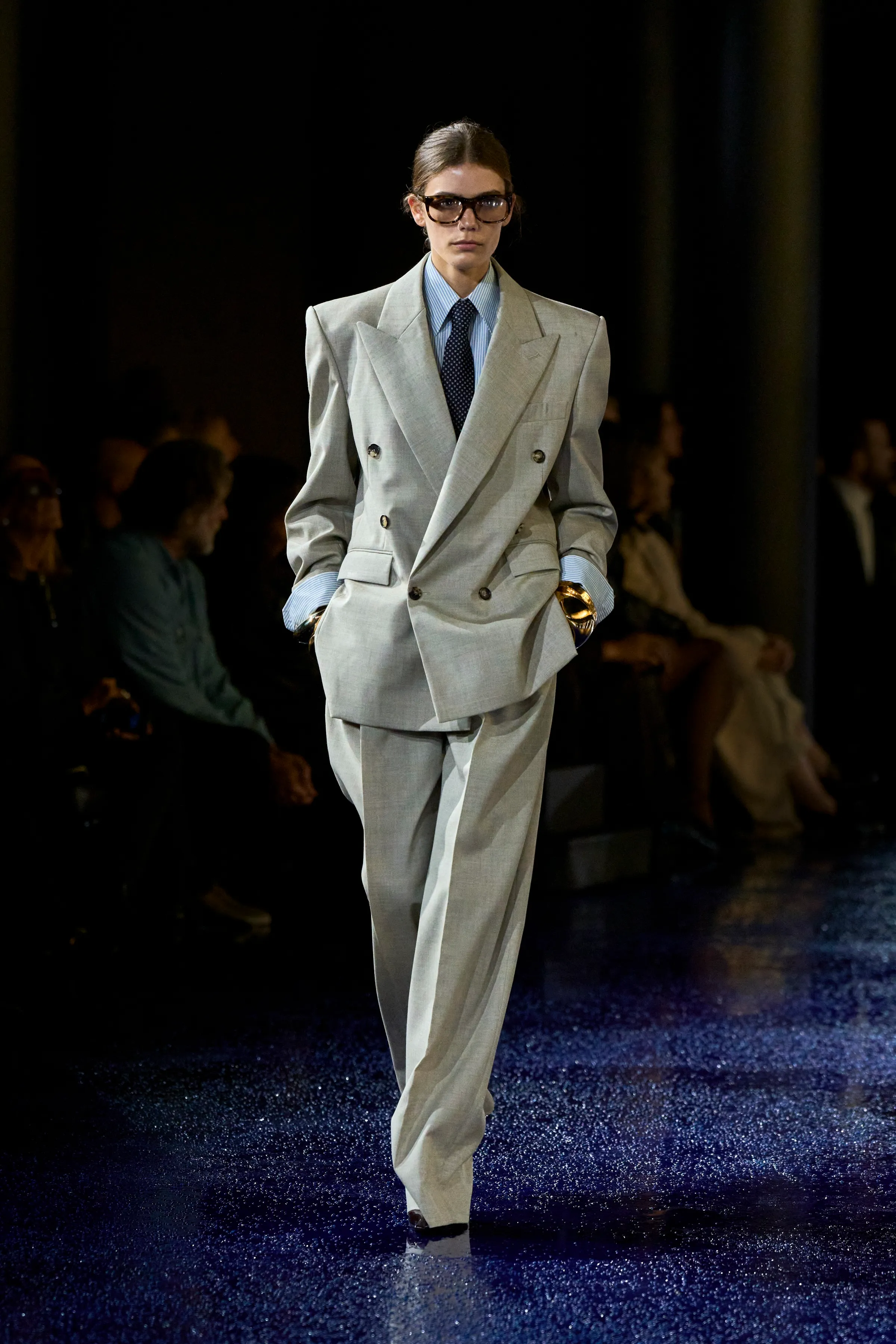 SAINT LAURENT サンローランパリ エディ期　46 スーツ　グレー Saint Laurent | Summer 2025 Womenswear